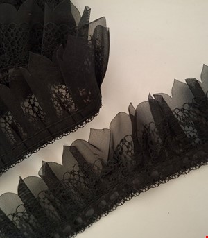 تور پلیسه مشکی عرض 5.5 سانتی