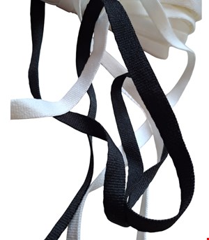 نوار پشت یقه سفیدومشکی