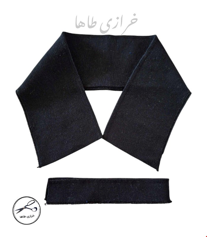 یقه آماده تیشرت جودون مشکی