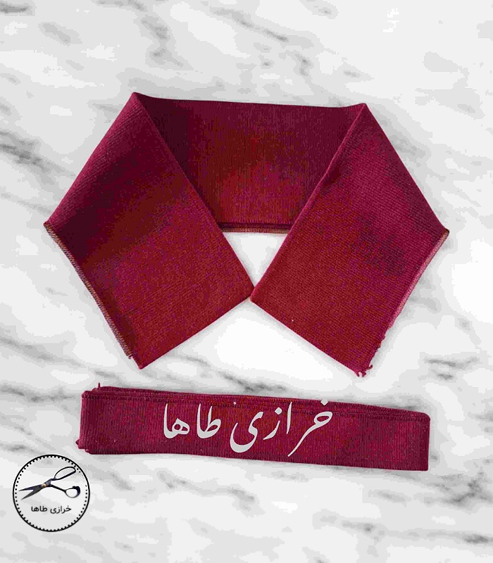 یقه کشباف تیشرت جودون مردانه زرشکی