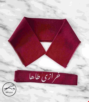  کشباف یقه تیشرت جودون مردانه زرشکی